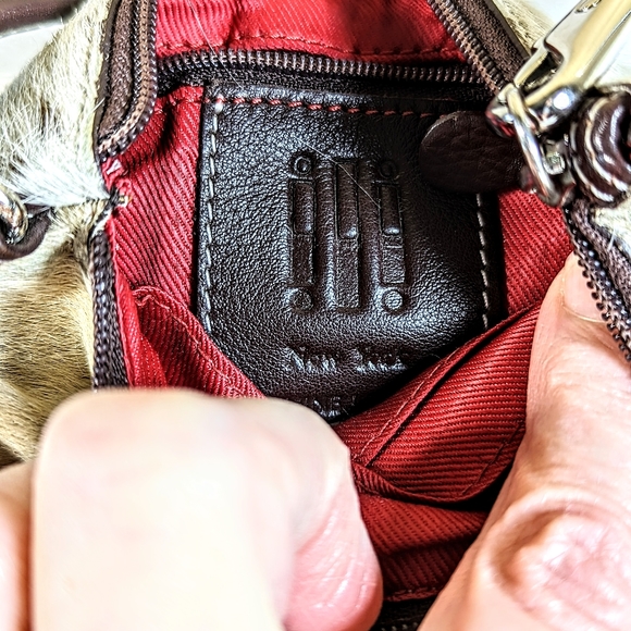 lli New York Hair On Hide Western Wristlet Boho Chic - Picture 5 of 7